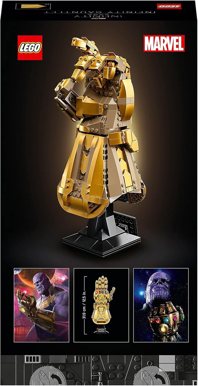 Marvel Infinity Gauntlet Building Set, Collectible Thanos Glove with Infinity Stones, Collectible Avengers Gift for Men, Women, Him, Her, Model Kits for Adults to Build 76191