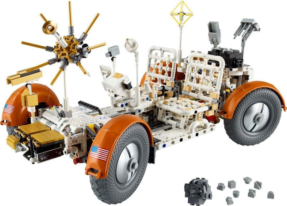 Technic NASA Apollo Lunar Roving Vehicle – LRV, Space Rover Model Kit for Adults to Build, Collectible Home or Office Decor Set, Gift for Men, Women, Him and Her 42182