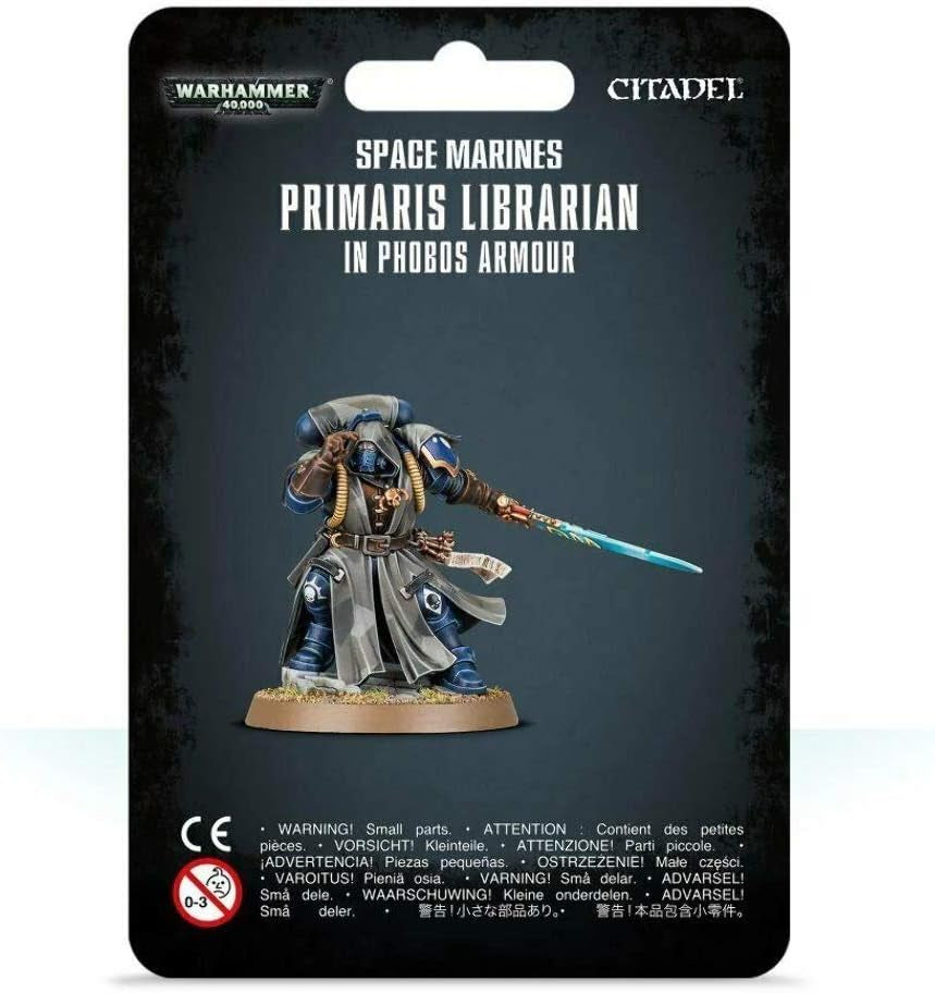 '- Warhammer 40,000 - Space Marines Primaris Librarian in Phobos Armour, Grey