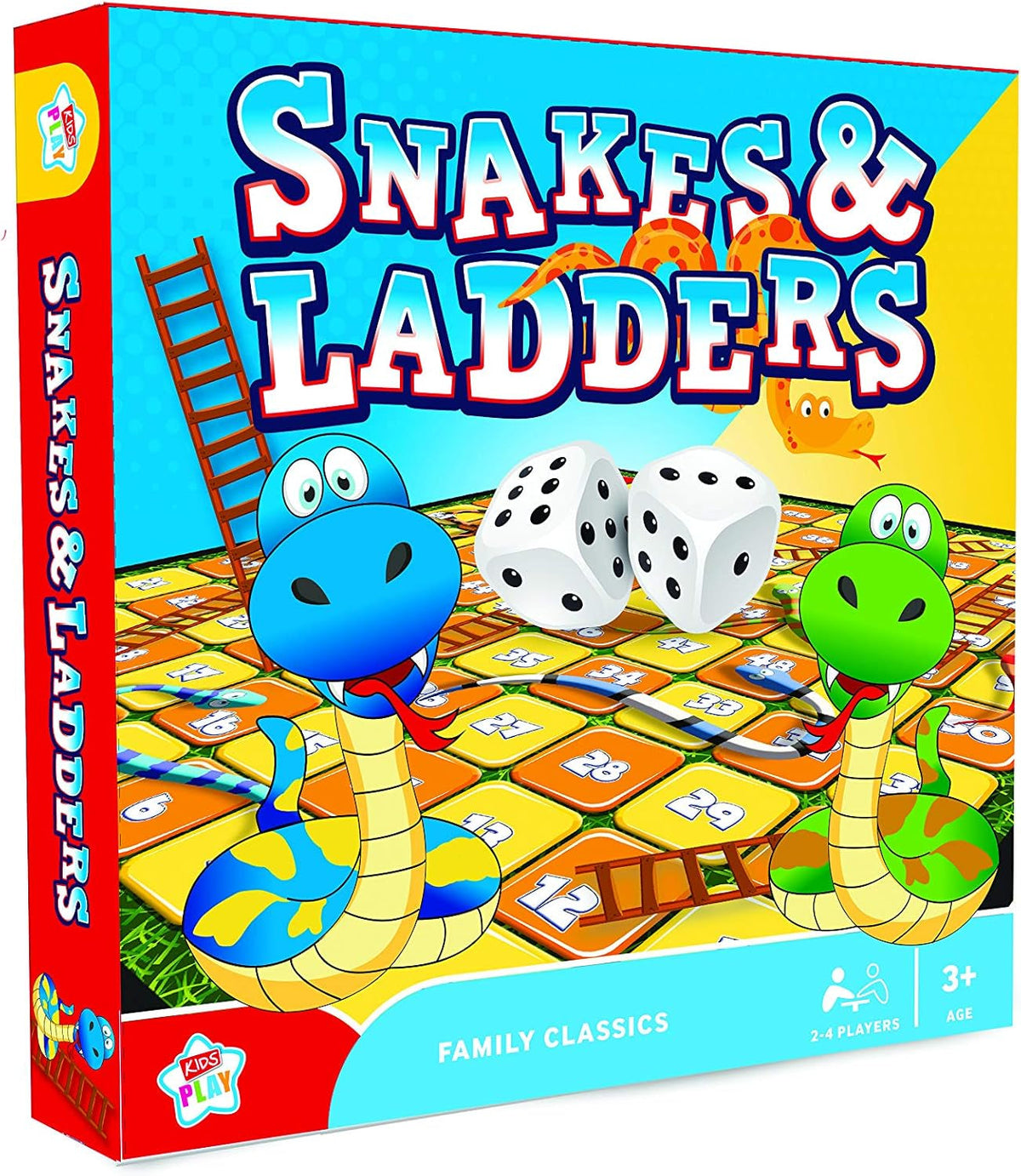 Snakes & Ladders Family Classics Board Game 2-6 Players Age 3+
