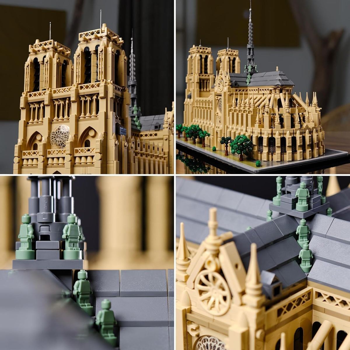 Architecture Notre-Dame De Paris Set, Model Kit for Adults to Build, Home or Office Décor, Collectible Gift for History-Loving Men, Women, Him or Her 21061