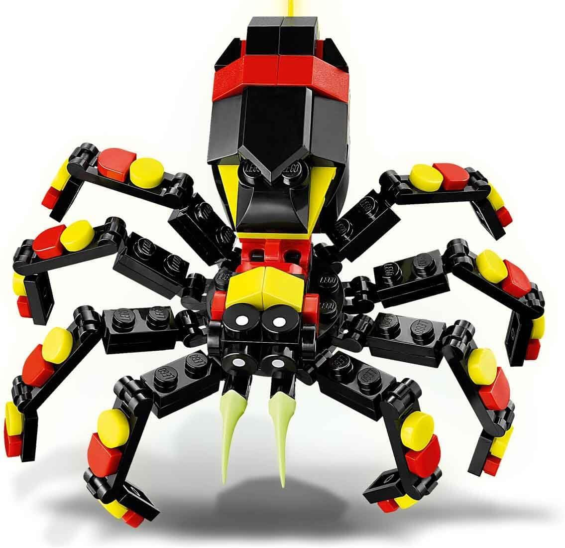 Creator 3In1 Wild Animals: Surprising Spider Toy - Transforms into a Scorpion Figure or a Snake - Building Set for Nature-Loving 7+ Year Old Boys & Girls - Creative Birthday Gift - 31159