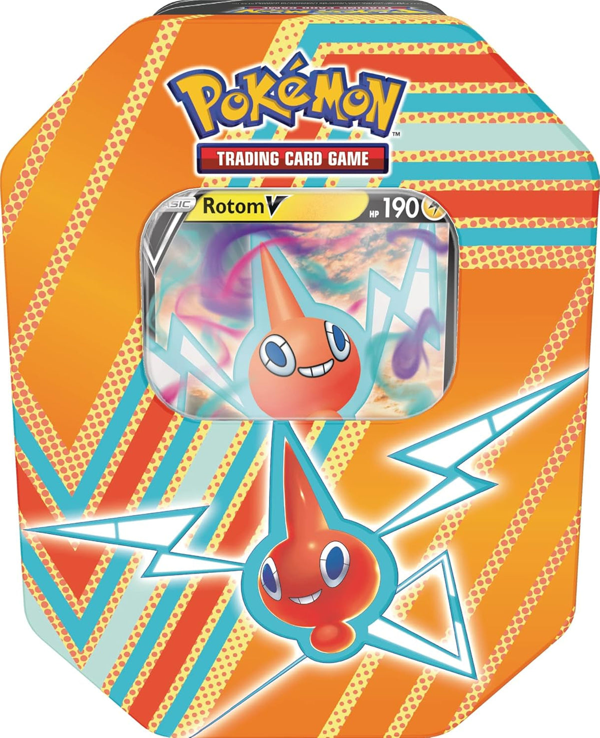 Hidden Potential Tin – Rotom V (1 Foil Card & 4 Booster Packs)