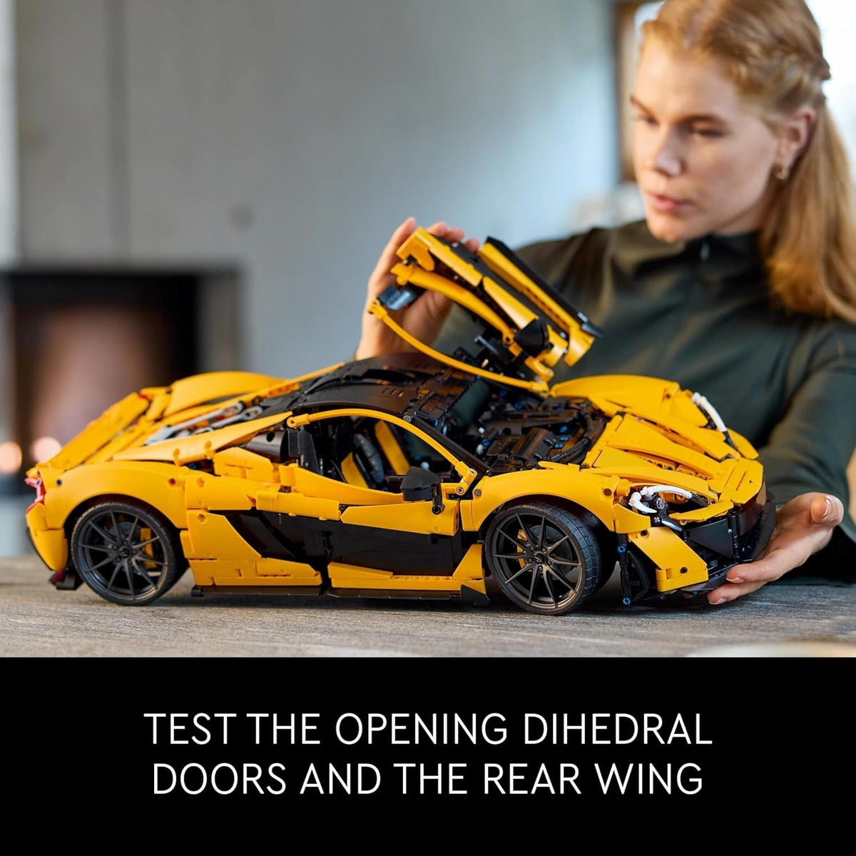 Technic Mclaren P1 Hypercar Building Set, Scale Model Car Kit for Adults to Build, Collectible Vehicle with V8 Piston Engine and 7-Speed Gearbox, Gift for Men, Women, Him or Her 42172