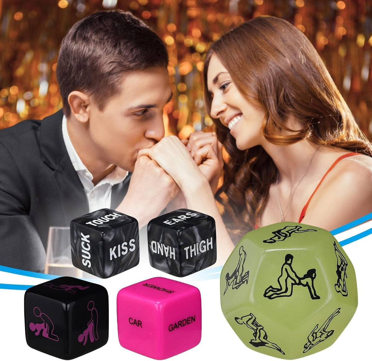 Bedroom Games for Couples Valentine'S Gift - Fitness Activities Game Dice - Christmas Stocking Filler for Him - Novelty Funny Gift for Men Naughty Gifts for Man Women Her Boyfriend Girlfriend