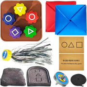 Gonggi Korean Squid Folk Game Stone Catching Toy, 7 Set Gonggi Squid Gong Gi Game Korean Gonggi Game Jack Stone Pebbles Set (Set)