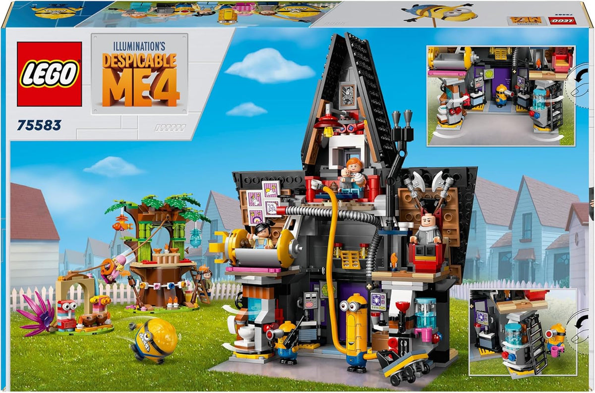 Despicable Me Minions and Gru'S Family Mansion, Toy House Movie Set for 8 plus Year Old Boys & Girls Who Love Independent Play, Includes 6 Minifigures and 3 Buildable Figures, Gift Idea 75583