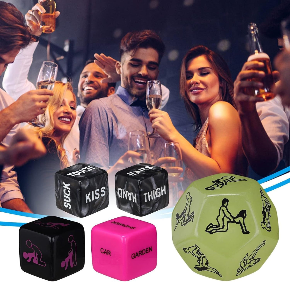 Bedroom Games for Couples Valentine'S Gift - Fitness Activities Game Dice - Christmas Stocking Filler for Him - Novelty Funny Gift for Men Naughty Gifts for Man Women Her Boyfriend Girlfriend