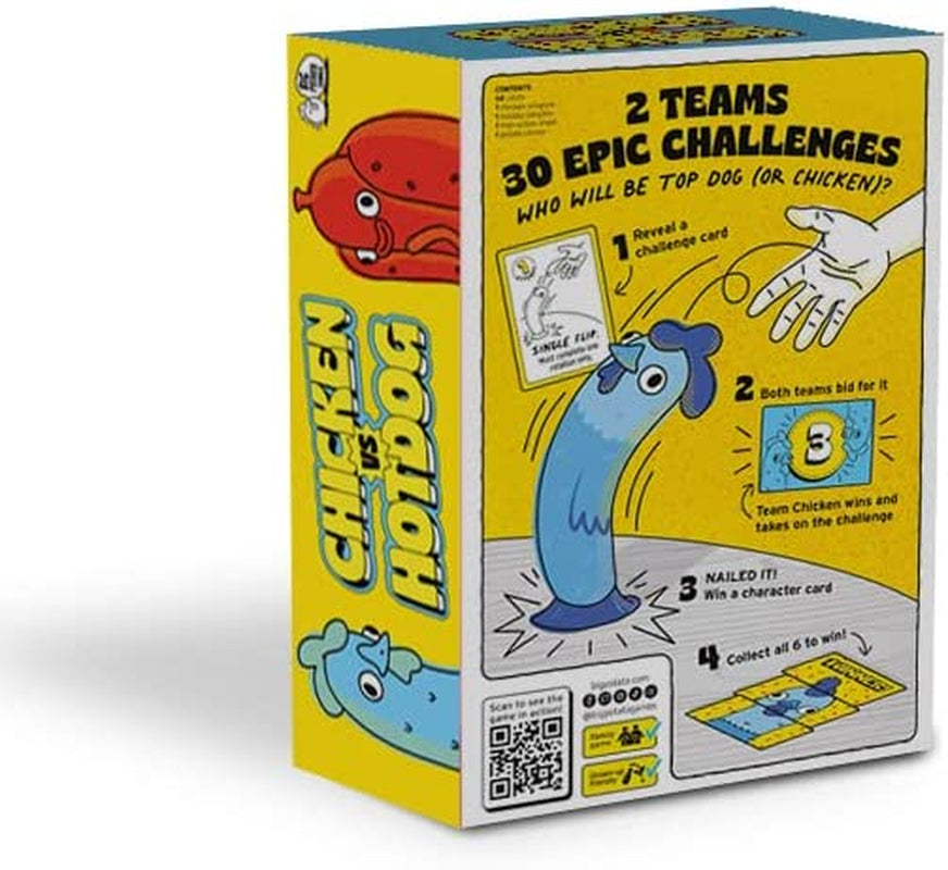 Chicken Vs Hotdog: the Ultimate Challenge Party Game for Kids, Teens, Adults and Flipping-Fun Families