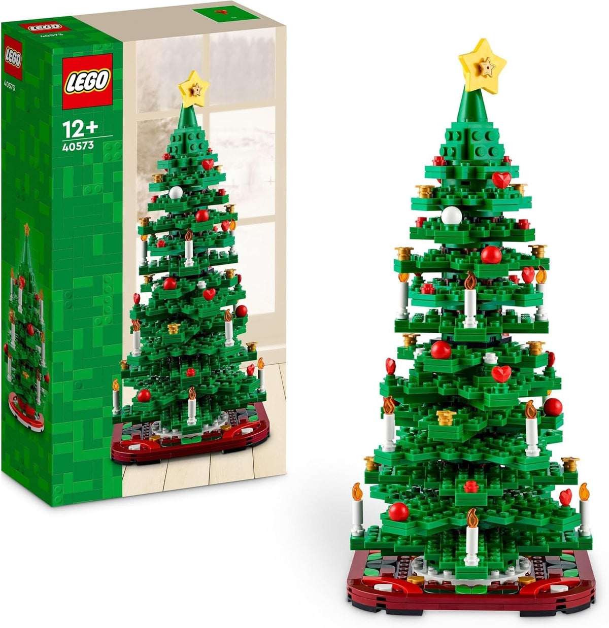 Christmas Tree Toy Building Set for 9 plus Year Old Boys & Girls, Collectible Festive Decoration for Home Decor, Encourages Imaginative Play, Family Crafts Activity, Gift Idea for Kids 40573