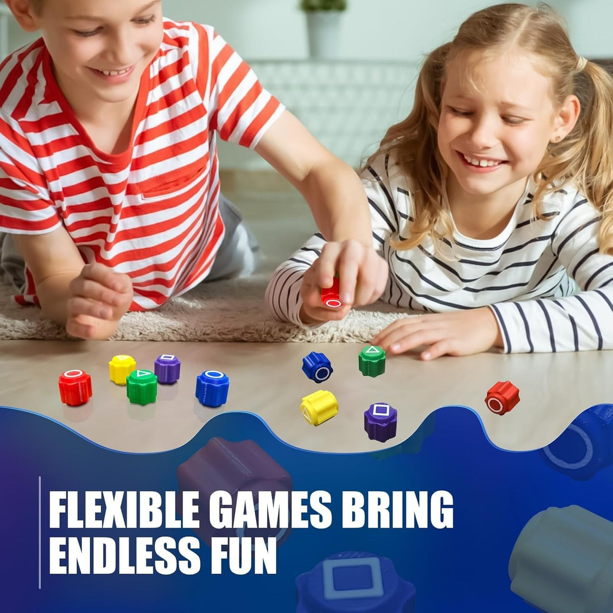 Squid Ga Me, Traditional Gonggi Game Play Game with Colorful Pebbles, Fun Gonggi Korean Game for Family Kids and Adults