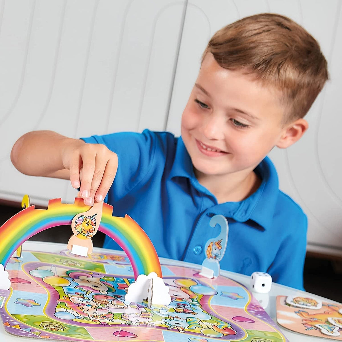 Unicorn Fun! - 3 in 1 Educational Board Games for 4+ Year Olds - Unicorn Gifts for Girls and Boys - Number and Counting Games for Kids - Age 4-8 Years - 2-4 Players