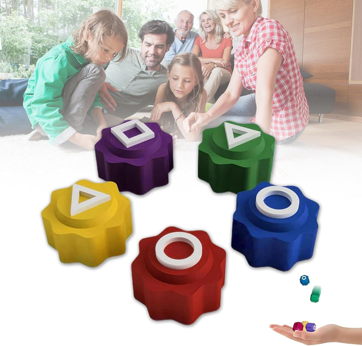 Game Set, Traditional Korean Game, Play Game Gonggi Jack Stone Pebbles Set Stone Catching Game for Family Games Board Game Party Games, Hand Eye Coordination Training Toy