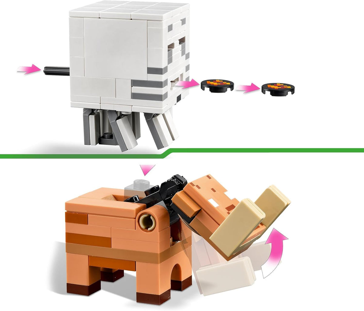 Minecraft the Nether Portal Ambush Adventure Set, Building Toys for Boys and Girls with Battle Scenes, Iconic Characters & Mobs Figures from the Game, Gifts for Kids 8 plus Years Old 21255