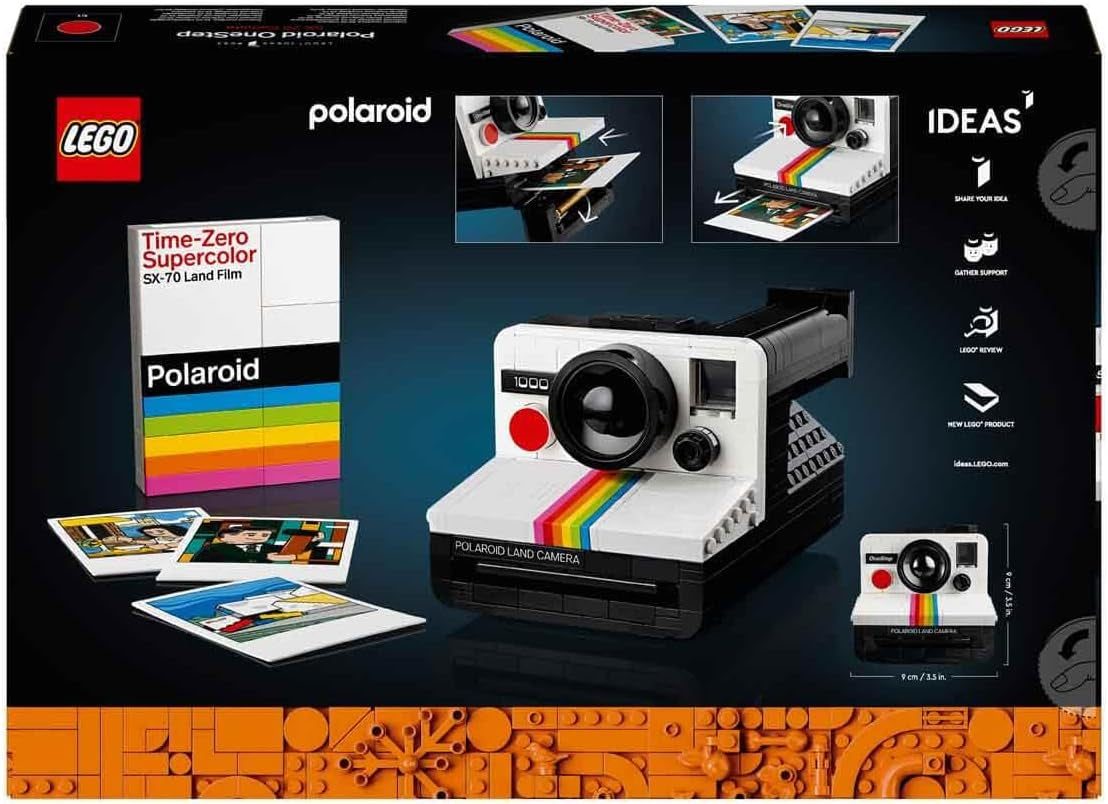 Ideas Polaroid Onestep SX-70 Camera Set for Adults, Collectible Vintage Model Kit to Build with Authentic Details, Creative Activity, Photography Gifts for Men, Women, Him, Her & Teens 21345