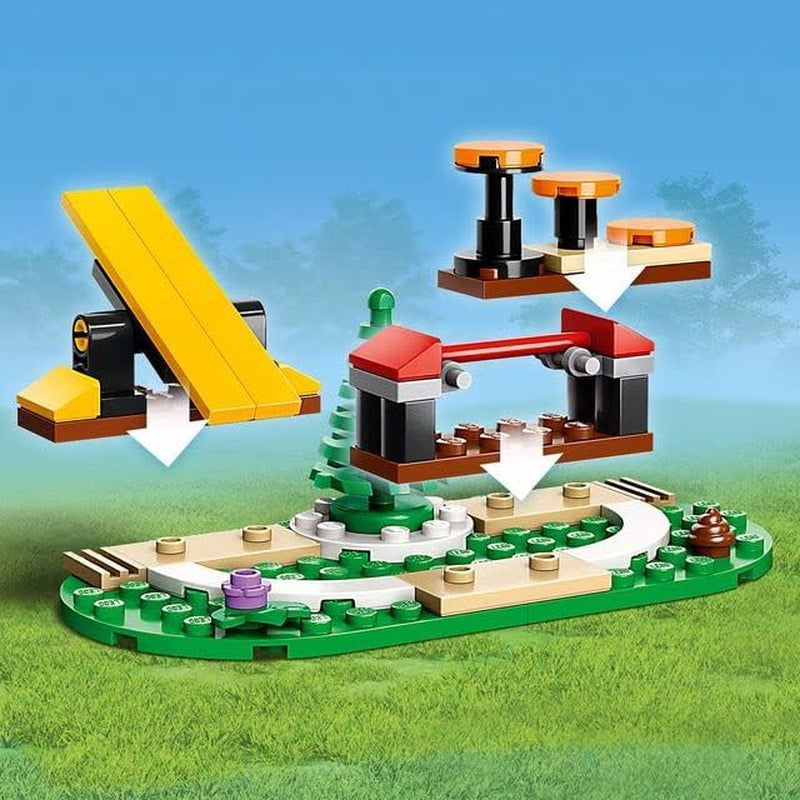 60369 City Mobile Police Dog Training Set, SUV Toy Car with Trailer, Obstacle Course and Puppy Figures, Animal Playset for Boys and Girls Aged 5 Plus