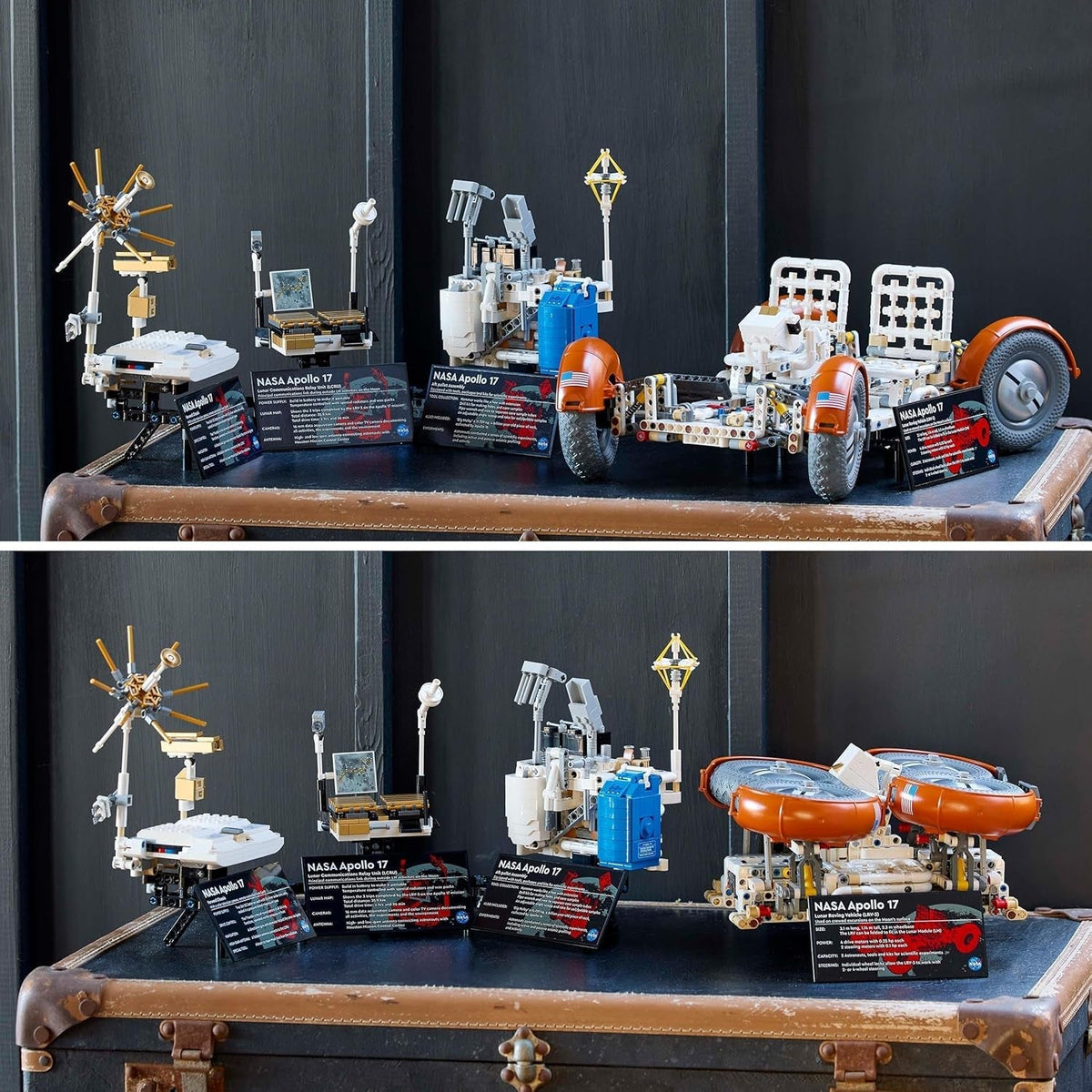 Technic NASA Apollo Lunar Roving Vehicle – LRV, Space Rover Model Kit for Adults to Build, Collectible Home or Office Decor Set, Gift for Men, Women, Him and Her 42182