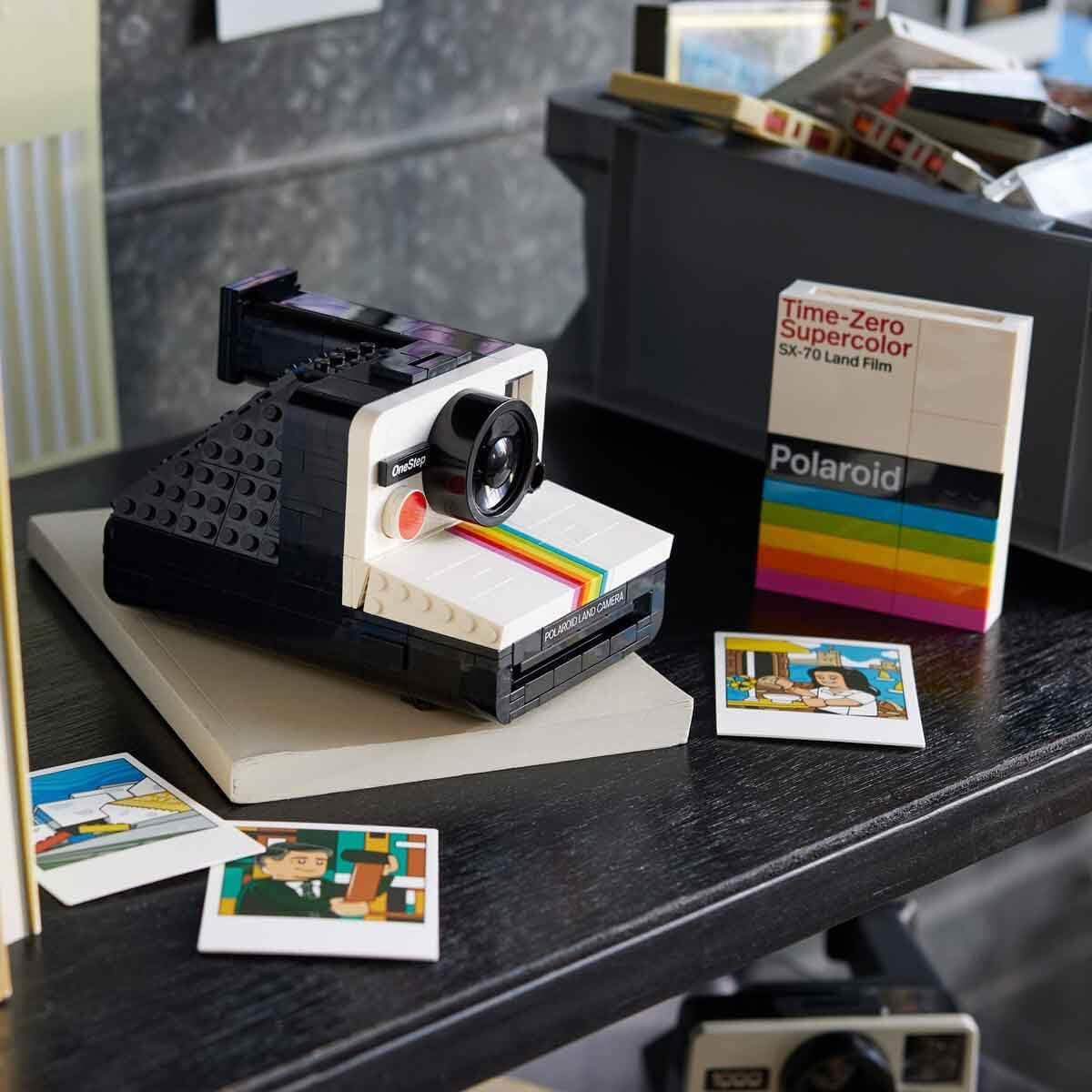 Ideas Polaroid Onestep SX-70 Camera Set for Adults, Collectible Vintage Model Kit to Build with Authentic Details, Creative Activity, Photography Gifts for Men, Women, Him, Her & Teens 21345