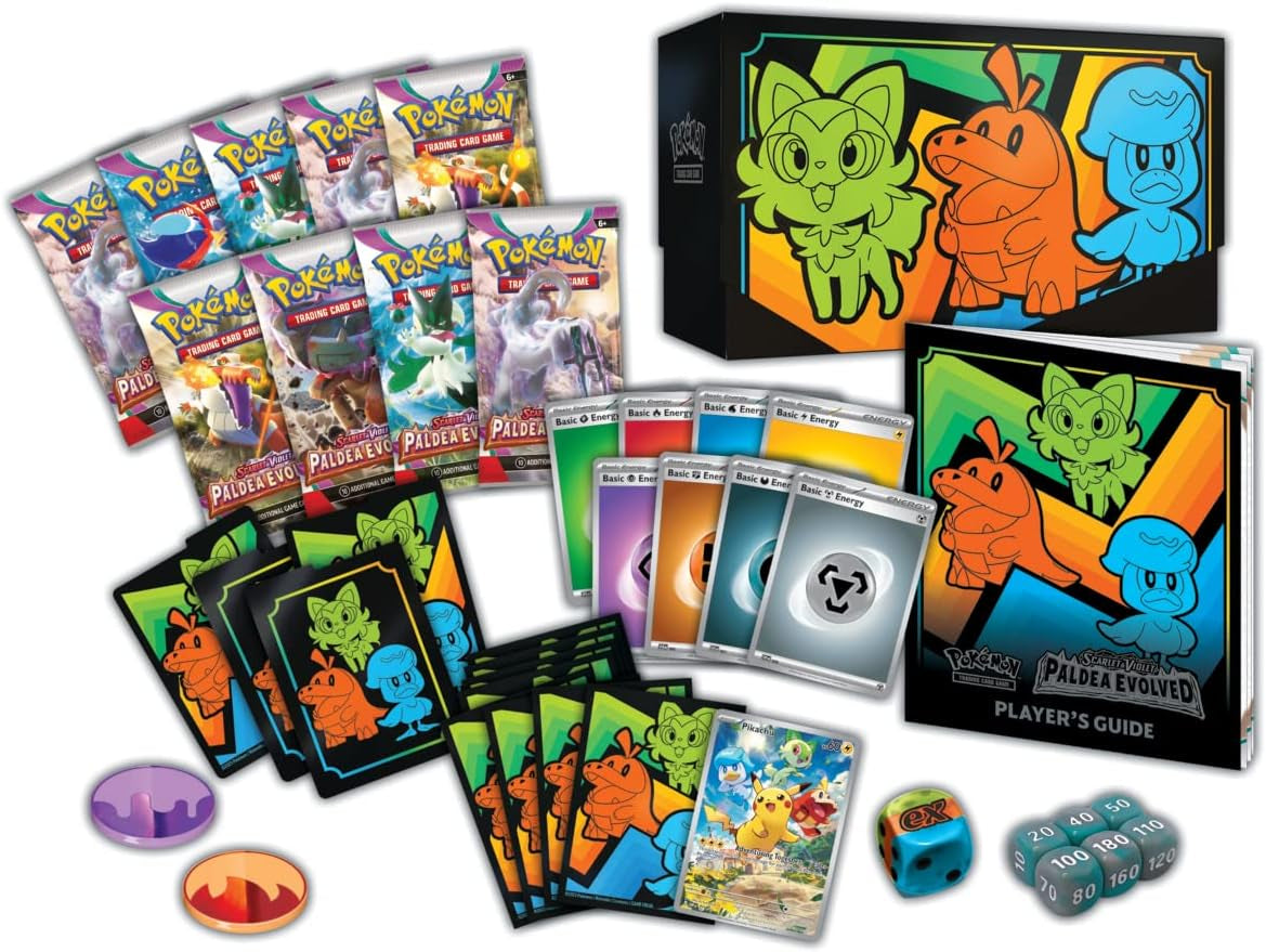 TCG: Scarlet & Violet—Paldea Evolved Elite Trainer Box (9 Boosters & Premium Accessories)