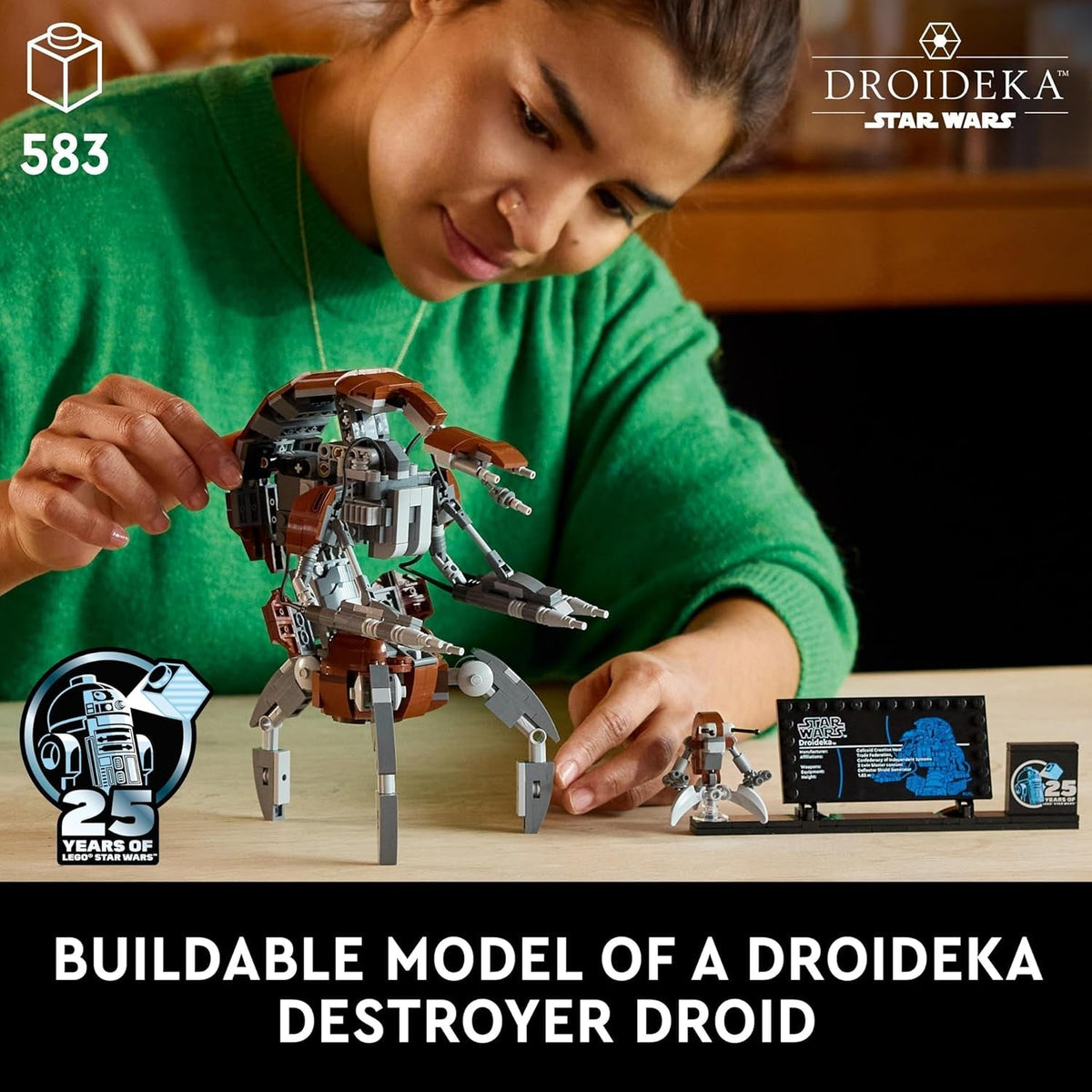 Star Wars Droideka Set, Collectible Droid Model Kit for Adults to Build, Home Officé Decor Display Figure, Memorabilia Gift Idea for Men, Women, Him, Her & Fans 75381