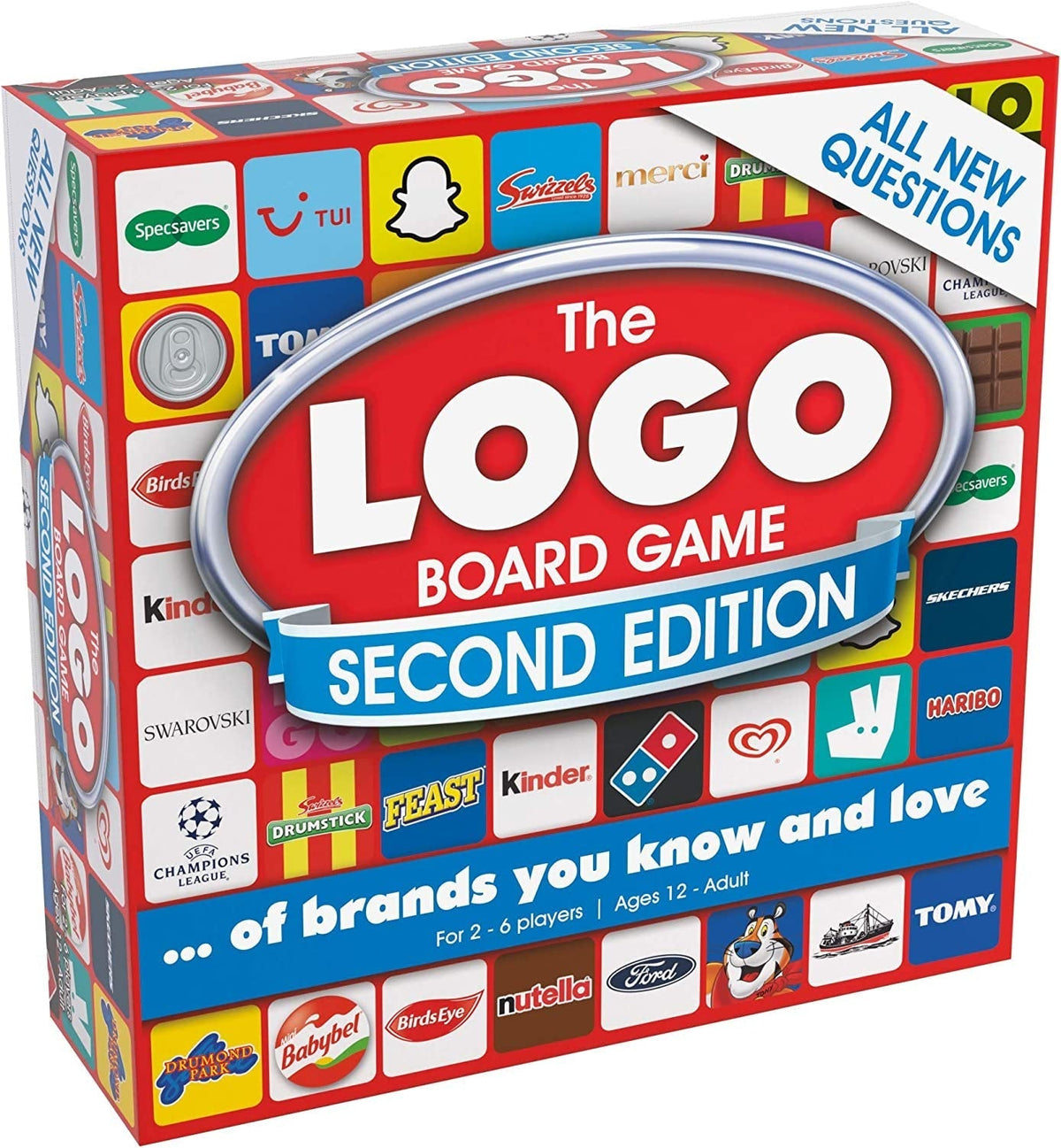 the LOGO Board Game Second Edition - the Family Board Game of Brands and Products You Know and Love, Family Games for Adults and Kids Suitable from 12+ Years