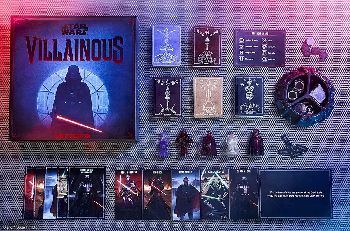 Star Wars Villainous Power of the Dark Side - Darth Vader - Expandable Strategy Family Board Games for Adults and Kids Age 10 Years up - 2 to 5 Players (English Version)