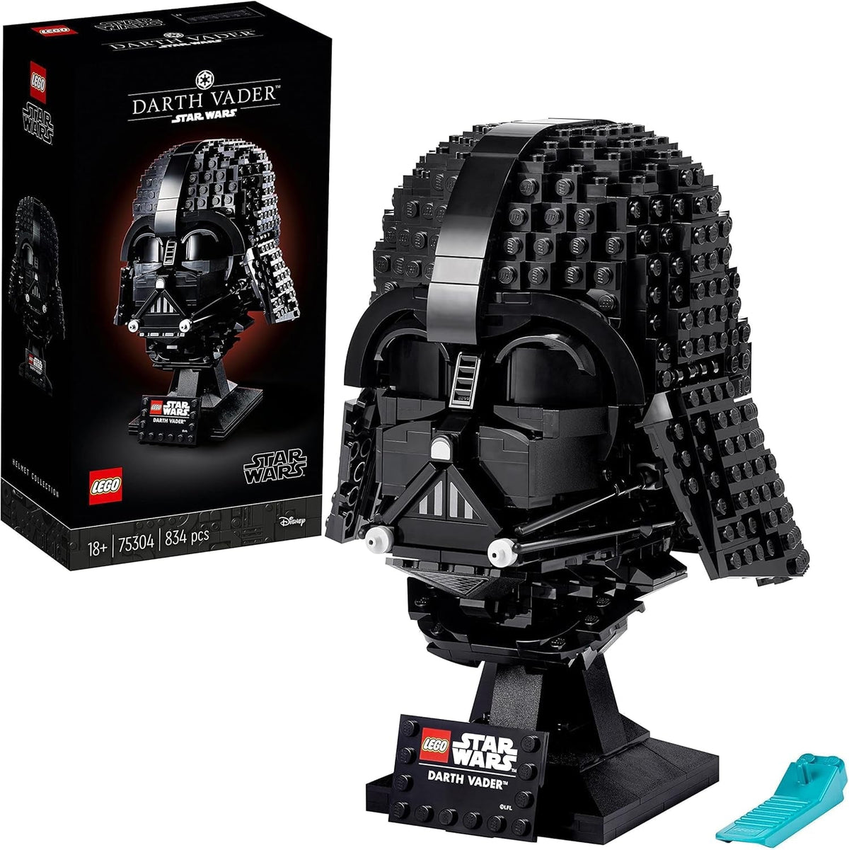 Star Wars Darth Vader Helmet Set, Mask Display Model Kit for Adults to Build, Gift Idea for Men, Women, Him or Her, Collectible Home Decor Model 75304