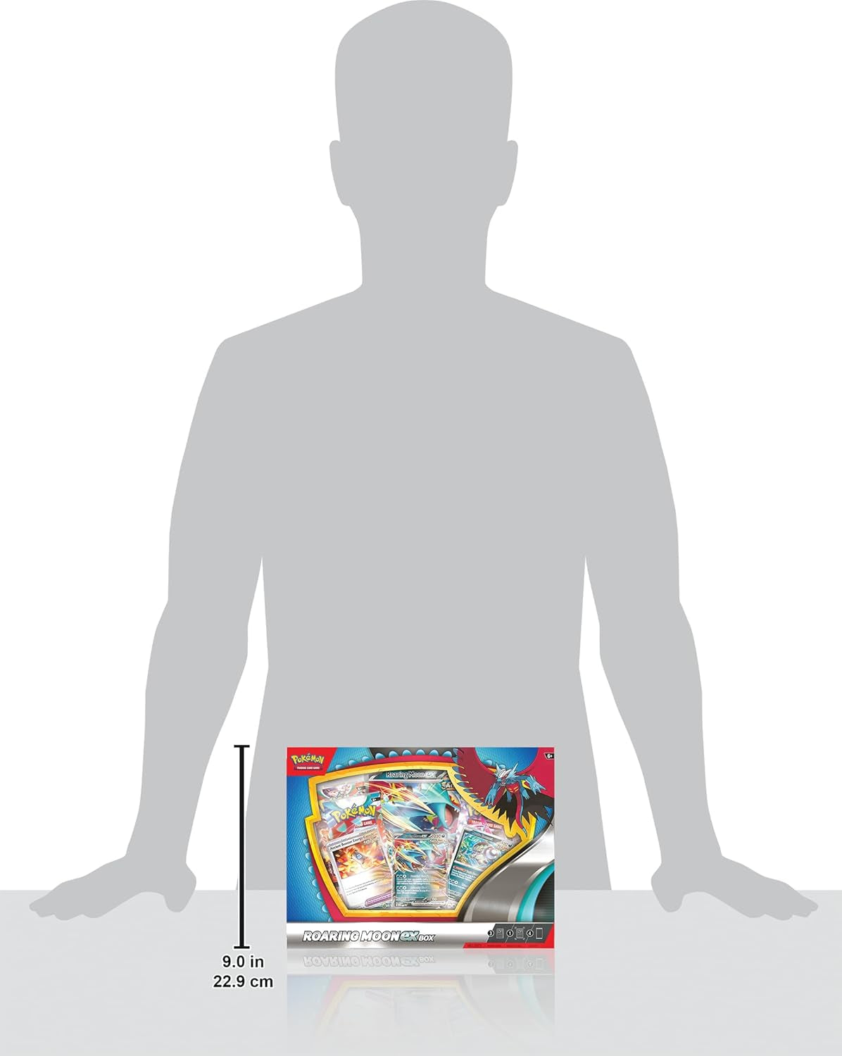 TCG: Roaring Moon Ex Box (1 Foil Promo Card, 1 Oversize Foil Card & 4 Booster Packs)