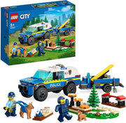 60369 City Mobile Police Dog Training Set, SUV Toy Car with Trailer, Obstacle Course and Puppy Figures, Animal Playset for Boys and Girls Aged 5 Plus