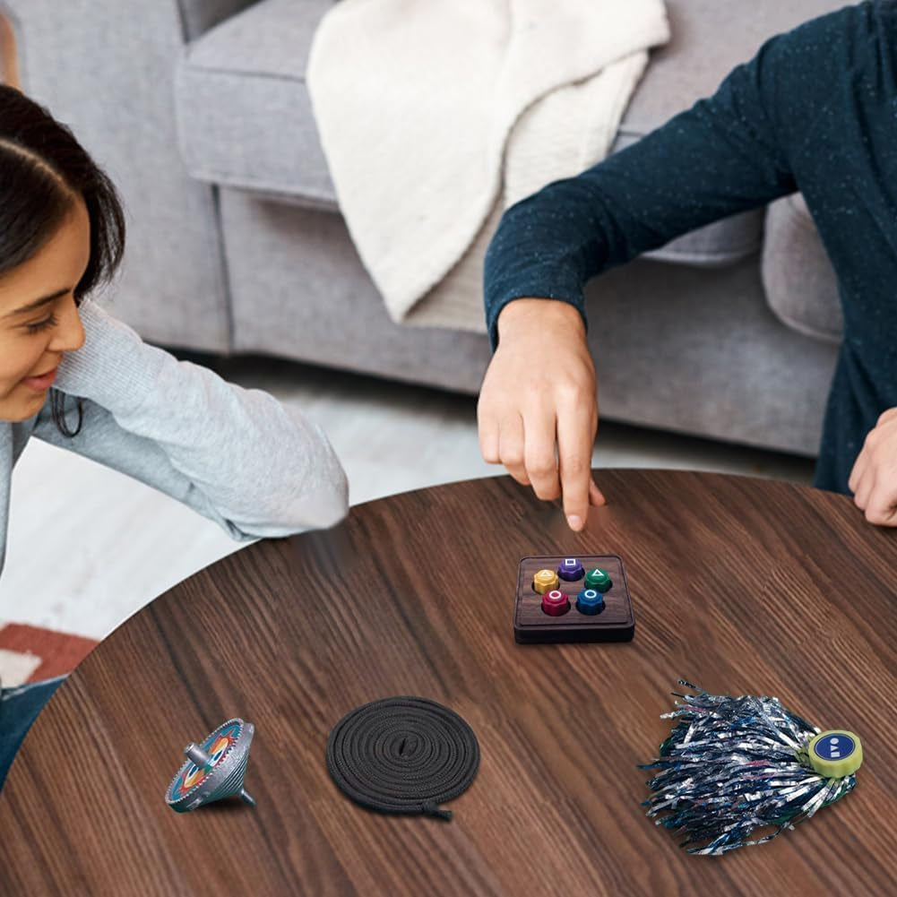 Gonggi Korean Traditional Play Game, Korean Folk Game Set - Gong-Gi, Biseokchigi, Paeng-Y, Jebi Chagi, DDAKJI Game Set, Family Travel Game (Set A)