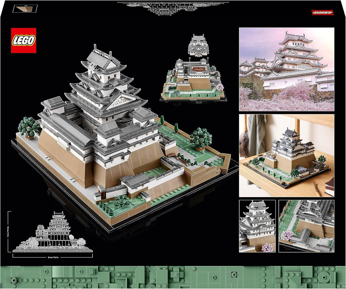 Architecture Himeji Castle Set, Landmarks Collection Model Building Kit for Adults, Gift Idea for Fans of Creative Gardening and Japanese Culture, Includes Buildable Cherry Blossom Trees 21060