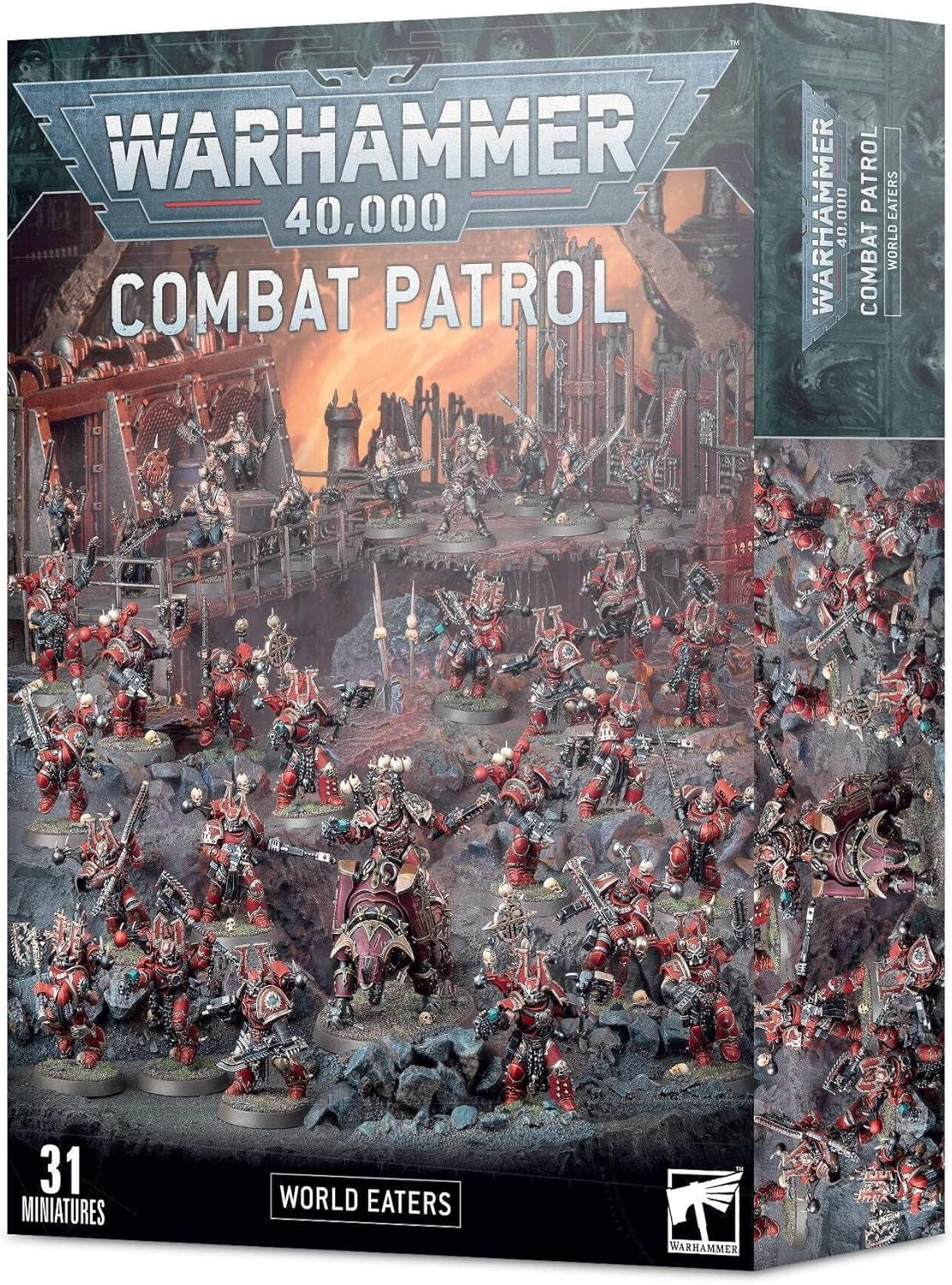 Warhammer 40K  - Warhammer 40,000 - COMBAT PATROL: World Eaters, Grey