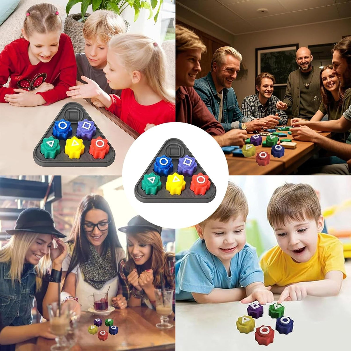 6 Pcs Set Gonggi Game, Gonggi Stones, Gonggi Korean Game, Korean Game Traditional Stone Pebbles Set round Case Game Player Hand Eye Coordination Training Toy