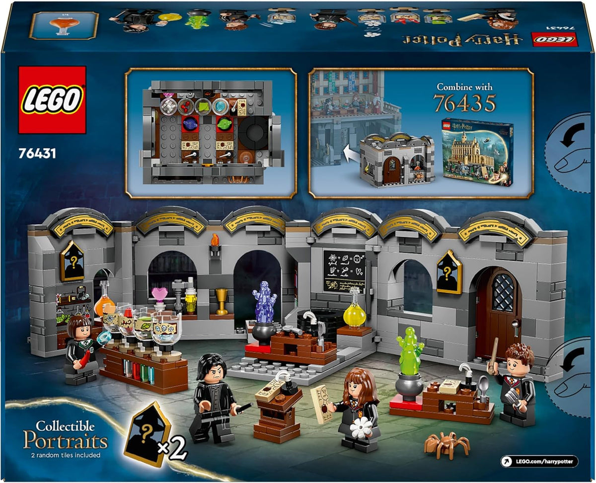 Harry Potter Hogwarts Castle: Potions Class Set, Buildable Wizarding World Toy for 8 plus Year Old Boys, Girls & Kids, with 4 Character Minifigures Incl. Hermione Granger, Magical Gift Idea 76431