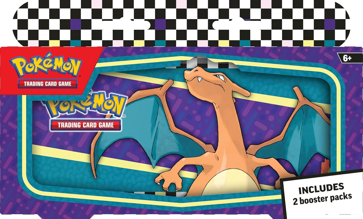 TCG: Back to School Pencil Case – Charizard (Tin & 2 Booster Packs)