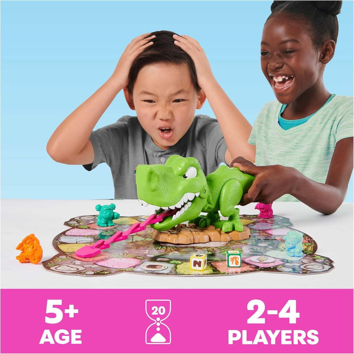 Snack-O-Saurus Rex – an Interactive Board Game for Snack Lovers & Dino Fans, Funny Family Game, Board Game for Family Game Night, for Kids Aged 5 & Up