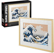 Art Hokusai – the Great Wave, 3D Japanese Wall Art Craft Set, Framed Ocean Canvas Model Kit for Adults to Build, Creative Activity for Home or Office Decor, Gifts for Men and Women 31208