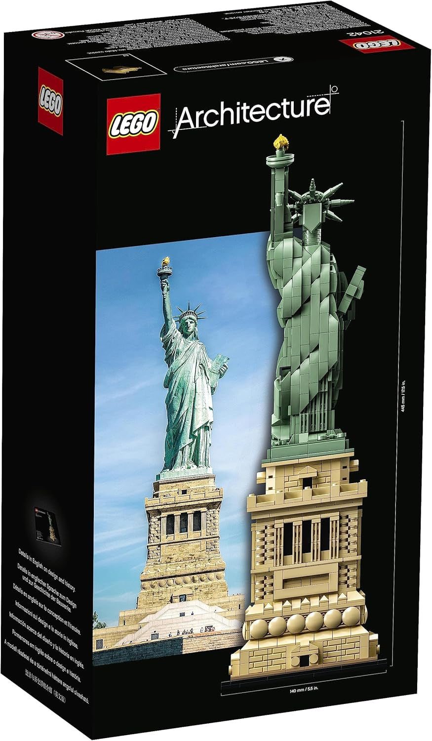 Architecture Statue of Liberty Model Kit for Adults to Build, Collectable New York Souvenir Building Set, Gift Idea for Women, Men, Her or Him, Home Decor, Creative Activity 21042