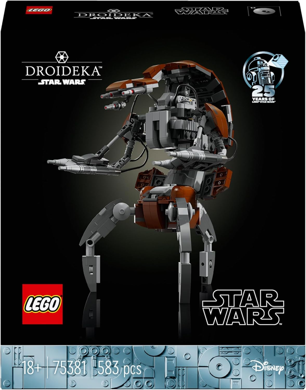 Star Wars Droideka Set, Collectible Droid Model Kit for Adults to Build, Home Officé Decor Display Figure, Memorabilia Gift Idea for Men, Women, Him, Her & Fans 75381
