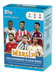 2024-25 Topps UEFA Club Competitions Merlin Chrome Soccer Blaster 40 Box Case