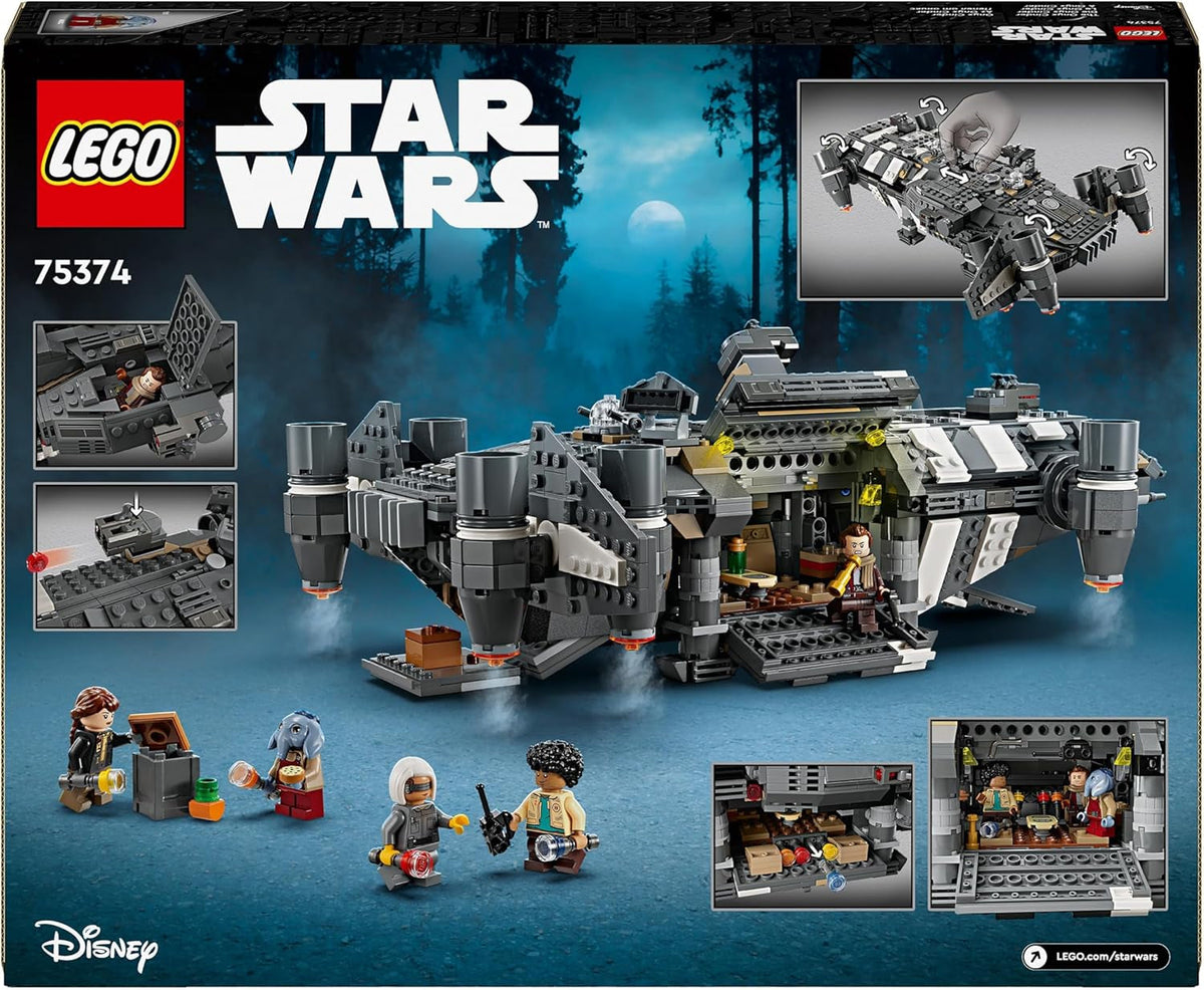 Star Wars: Skeleton Crew the Onyx Cinder Set, Collectible Building Toy for 10 plus Year Old Boys & Girls, Includes 5 Character Minifigures, Gift Idea for Kids and Fans 75374