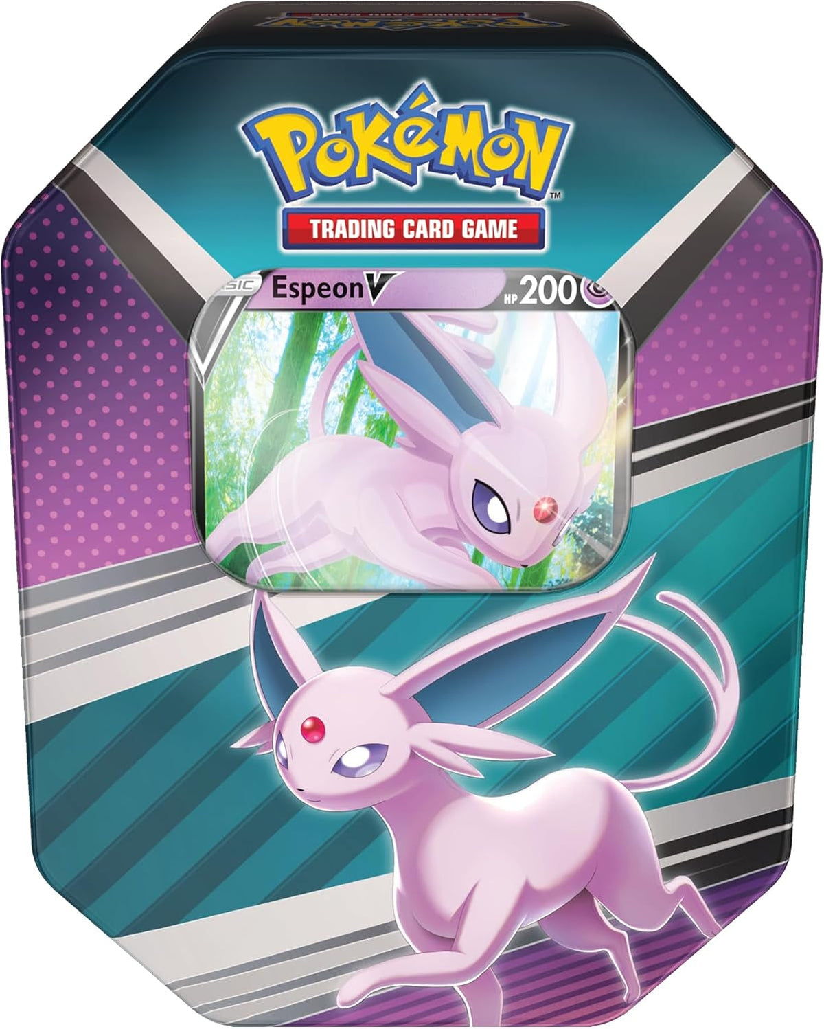TCG: V Heroes Tin Espeon (1 Foil Card & 4 Booster Packs),Single,Multicolor