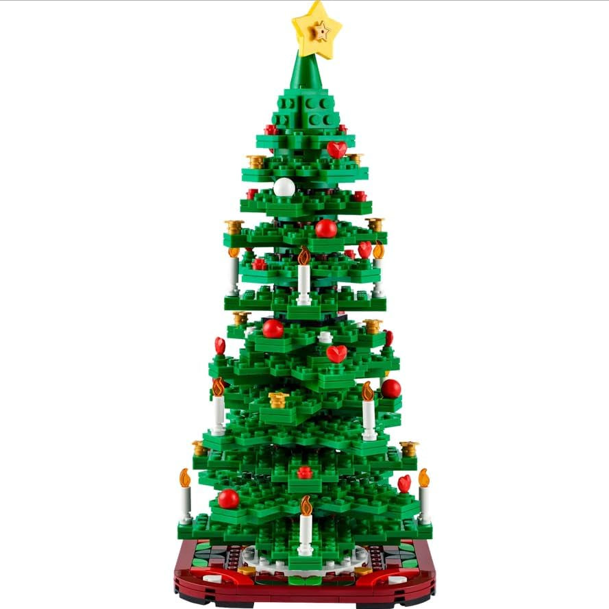 Christmas Tree Toy Building Set for 9 plus Year Old Boys & Girls, Collectible Festive Decoration for Home Decor, Encourages Imaginative Play, Family Crafts Activity, Gift Idea for Kids 40573