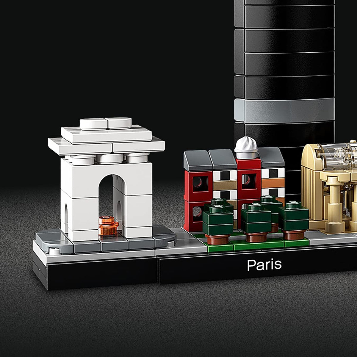 Architecture Paris Model Building Set for Adults with Eiffel Tower and the Louvre Model, Skyline Collection, Office Home Décor, Collectible Gift Idea for Women, Men, Her or Him 21044