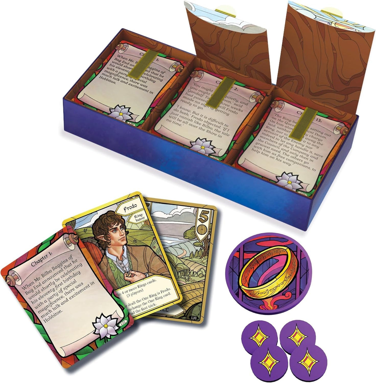 | the Fellowship of the Ring: Trick-Taking Game | Cooperative Card Game | Ages 10+ | 1-4 Players | 20+ Minutes Playing Time