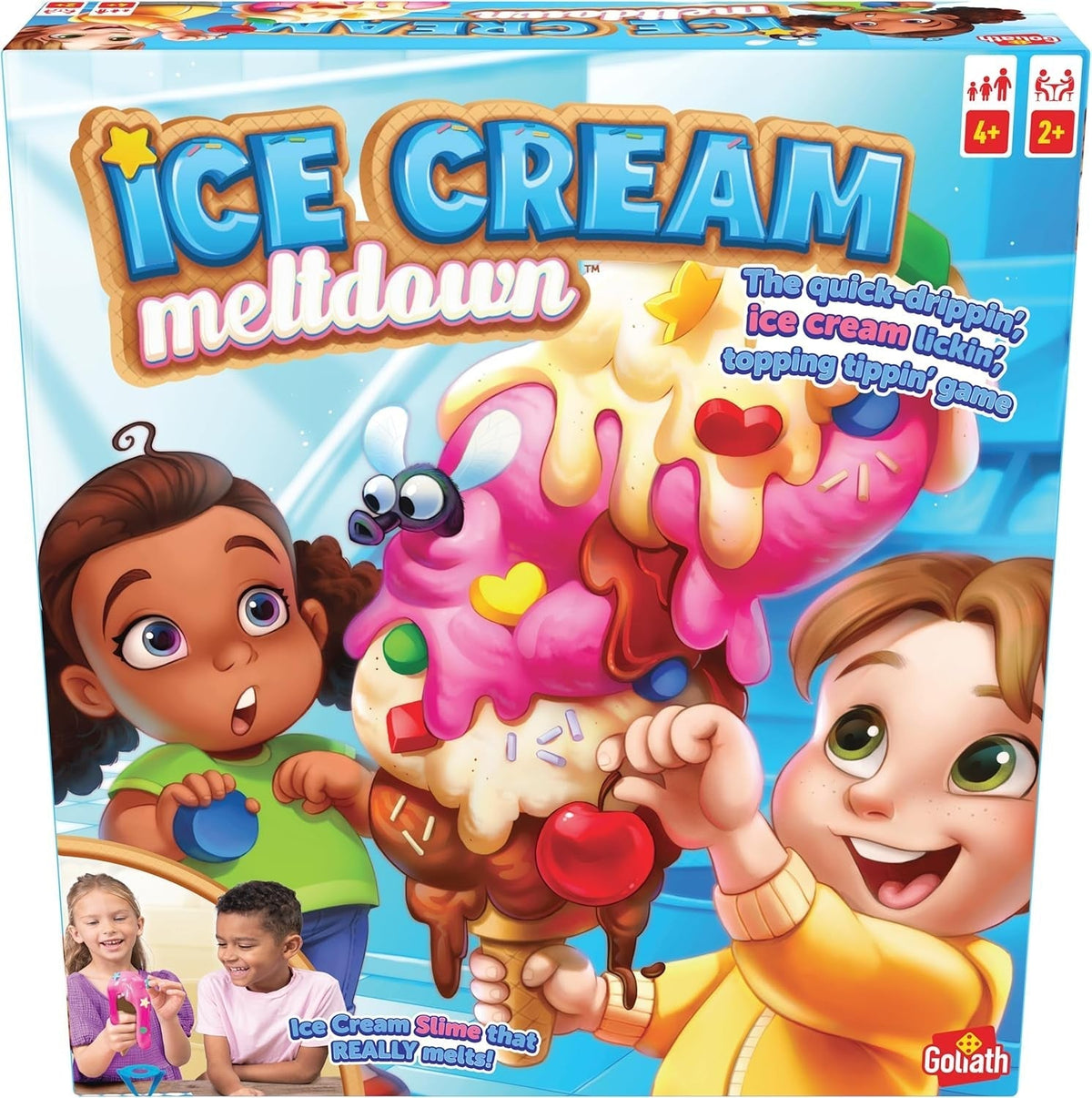 Games Ice Cream Meltdown: the Quick-Drippin', Ice Cream Lickin', Topping Tippin' Game! | Kids Action Games | for 2+ Players | Ages 4+