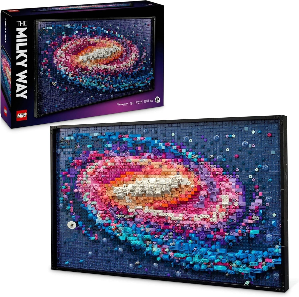 Art the Milky Way Galaxy Set, Space Model Kit for Adults to Build, Creative Activity for Design Lovers, Home Office Décor Idea for Living Room, Astronomy Gift for Men, Women, Him or Her 31212