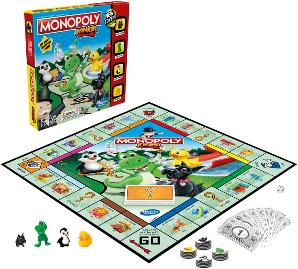 Junior Game,  Board Game for Kids, Family Game for 2-4 Players, Multicolor