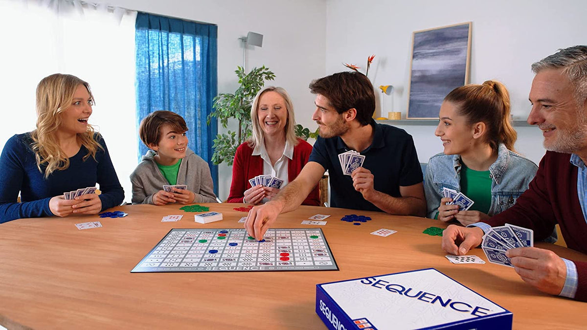 Goliath Games Sequence | Five-In-A-Row Fun for Everyone! | Family Strategy Game | for 2 or More Players, Ages 7+, White