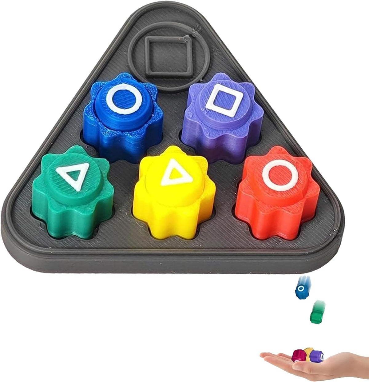 6 Pcs Set Gonggi Game, Gonggi Stones, Gonggi Korean Game, Korean Game Traditional Stone Pebbles Set round Case Game Player Hand Eye Coordination Training Toy